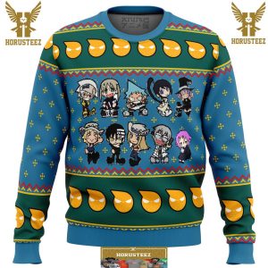 Soul Eater Chibi Gifts For Family Christmas Holiday Ugly Sweater
