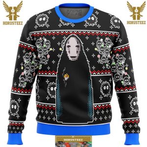 Spirited Away No Face Gifts For Family Christmas Holiday Ugly Sweater