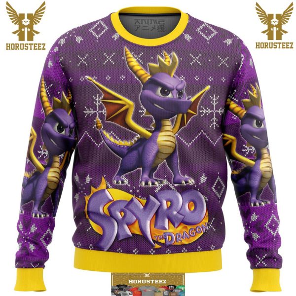 Spyro The Dragon Gifts For Family Christmas Holiday Ugly Sweater