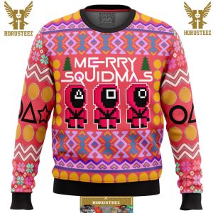 Squid Game Squidmas Gifts For Family Christmas Holiday Ugly Sweater