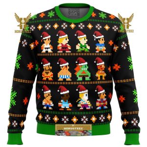 Street Fighter Classic Collection Gifts For Family Christmas Holiday Ugly Sweater
