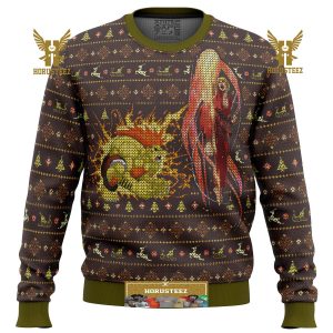Street Fighter Ken Vs. Blanka Gifts For Family Christmas Holiday Ugly Sweater
