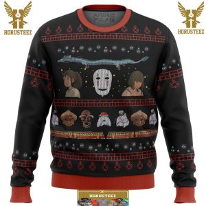 Studio Ghibli Spirited Gifts For Family Christmas Holiday Ugly Sweater