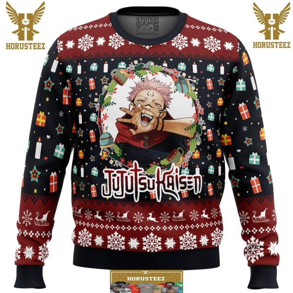 Sukuna Christmas Jujutsu Kaisen Gifts For Family Christmas Holiday Ugly Sweater