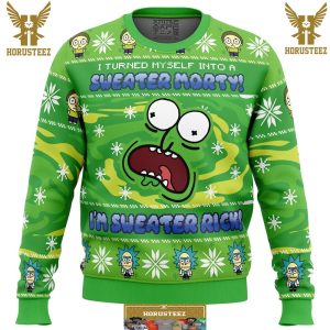 Sweater Rick Rick And Morty Gifts For Family Christmas Holiday Ugly Sweater
