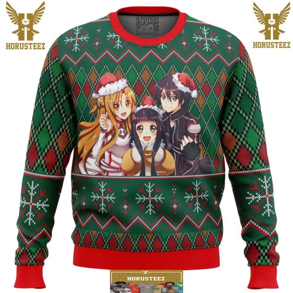 Sword Art Online Gifts For Family Christmas Holiday Ugly Sweater