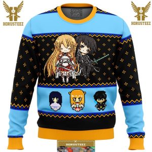 Sword Art Online Sprites Gifts For Family Christmas Holiday Ugly Sweater