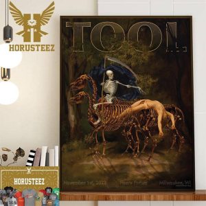 TOOL Effing TOOL in Milwaukee WI At The Fiserv Forum November 1st 2023 Home Decor Poster Canvas