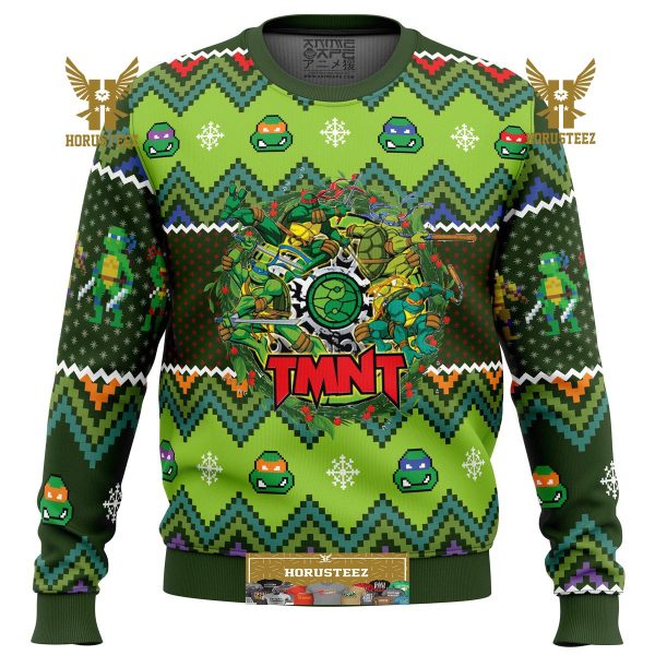 Teenage Mutant Ninja Turtles Gifts For Family Christmas Holiday Ugly Sweater