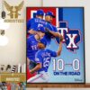 MLB World Series Champions 2023 Are The Texas Rangers Home Decor Poster Canvas