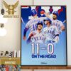 Texas Rangers 10th Consecutive Win on The Road This MLB Postseason Home Decor Poster Canvas
