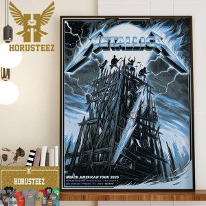 The Exclusive Colorway Of Official Pop-Up Shop Poster For Metallica M72 World Tour at Detroit North American Tour 2023 Home Decor Poster Canvas