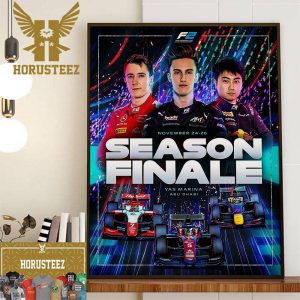 The F2 Season Final At Yas Marina Abu Dhabi GP November 26th 2023 Home Decor Poster Canvas
