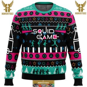 The Game Is On Squid Game Gifts For Family Christmas Holiday Ugly Sweater