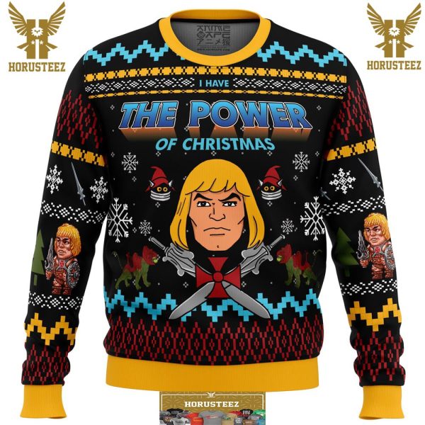 The Good Power Of Christmas He-Man Gifts For Family Christmas Holiday Ugly Sweater
