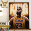 The Los Angeles Lakers Lebron James Become The First Player To Score 39K Points In The NBA Home Decor Poster Canvas