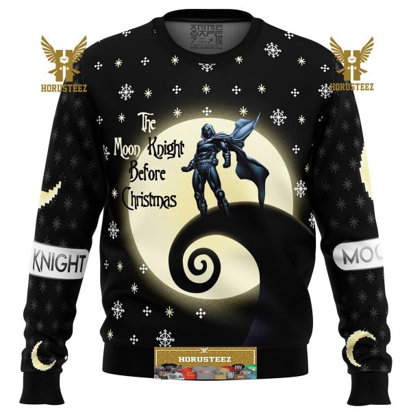 The Moon Knight Before Christmas Gifts For Family Christmas Holiday Ugly Sweater