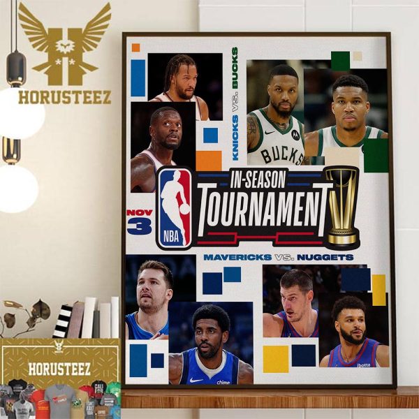 The NBA In-Season Tournament Schedule Home Decor Poster Canvas