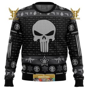 The Punisher Gifts For Family Christmas Holiday Ugly Sweater