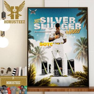 The San Diego Padres Juan Soto Is The 2023 Silver Slugger Winner Home Decor Poster Canvas