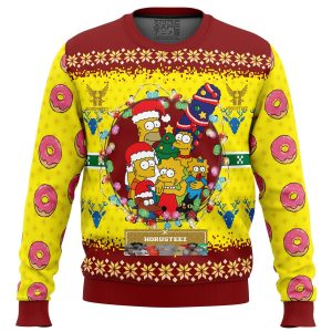 The Simpsons Gifts For Family Christmas Holiday Ugly Sweater
