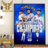 The Texas Rangers Are Winners 2023 MLB World Series Champions Home Decor Poster Canvas