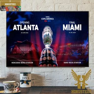 The Venues For The Opening And Final Matches Of The CONMEBOL Copa America 2024 Home Decor Poster Canvas