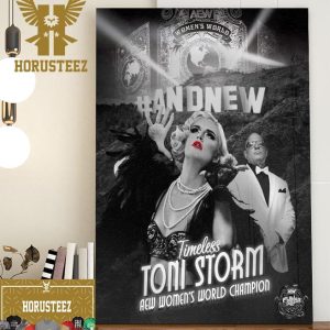 Timeless Toni Storm Is The AEW Womens World Champion Home Decor Poster Canvas