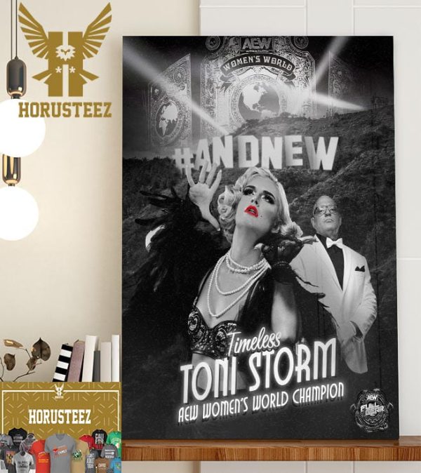 Timeless Toni Storm Is The AEW Womens World Champion Home Decor Poster Canvas