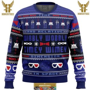 Timey Wimey Doctor Who Gifts For Family Christmas Holiday Ugly Sweater