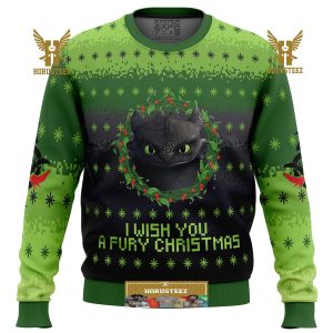 Toothless Gifts For Family Christmas Holiday Ugly Sweater