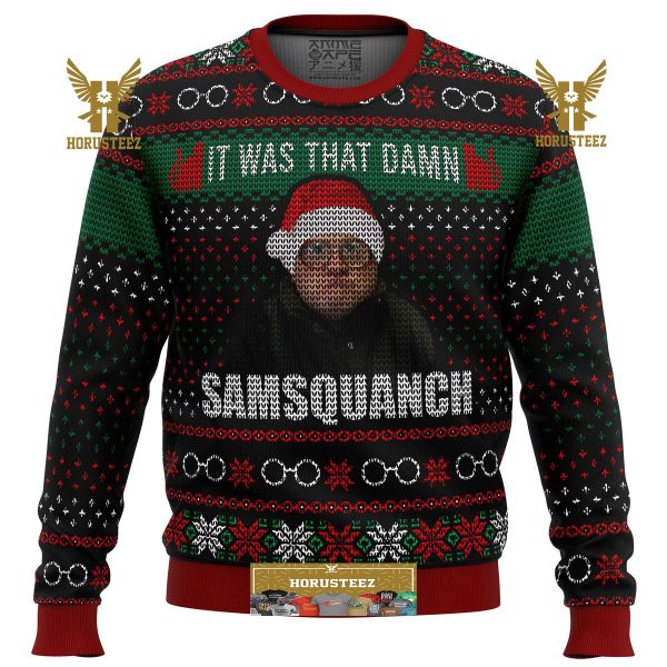 Trailer Park Boys Samsquanch Gifts For Family Christmas Holiday Ugly Sweater