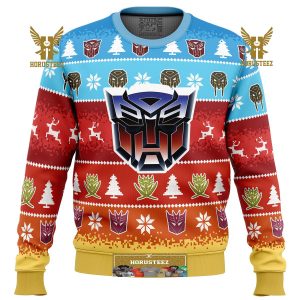 Transformers Gifts For Family Christmas Holiday Ugly Sweater