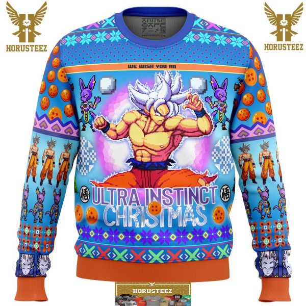 Ultra Instinct Goku Dragon Ball Super Gifts For Family Christmas Holiday Ugly Sweater