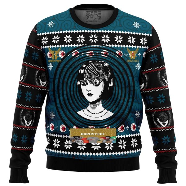 Uzumaki Junji Ito Gifts For Family Christmas Holiday Ugly Sweater