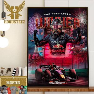 Viva Las Vegas Max Verstappen Is The Winner F1 Heineken Silver Las Vegas GP 2023 Home Decor Poster Canvas