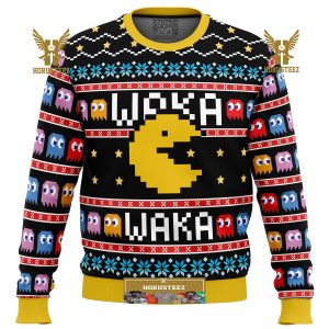 Waka Waka Pac Man Gifts For Family Christmas Holiday Ugly Sweater