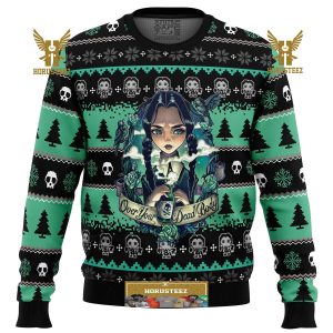 Wednesday Addams Gifts For Family Christmas Holiday Ugly Sweater