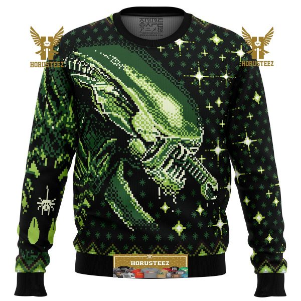 Xenomorph Alien Gifts For Family Christmas Holiday Ugly Sweater