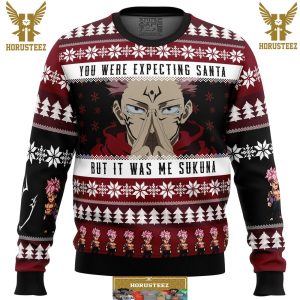 You Were Expecting Santa Sukuna Jujutsu Kaisen Gifts For Family Christmas Holiday Ugly Sweater