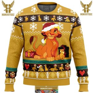 Young Simba The Lion King Gifts For Family Christmas Holiday Ugly Sweater