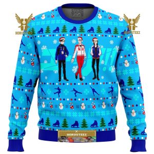 Yuri On Ice The Top 3 Ice Skaters Gifts For Family Christmas Holiday Ugly Sweater