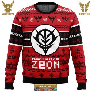 Zeon The Gundam Gifts For Family Christmas Holiday Ugly Sweater