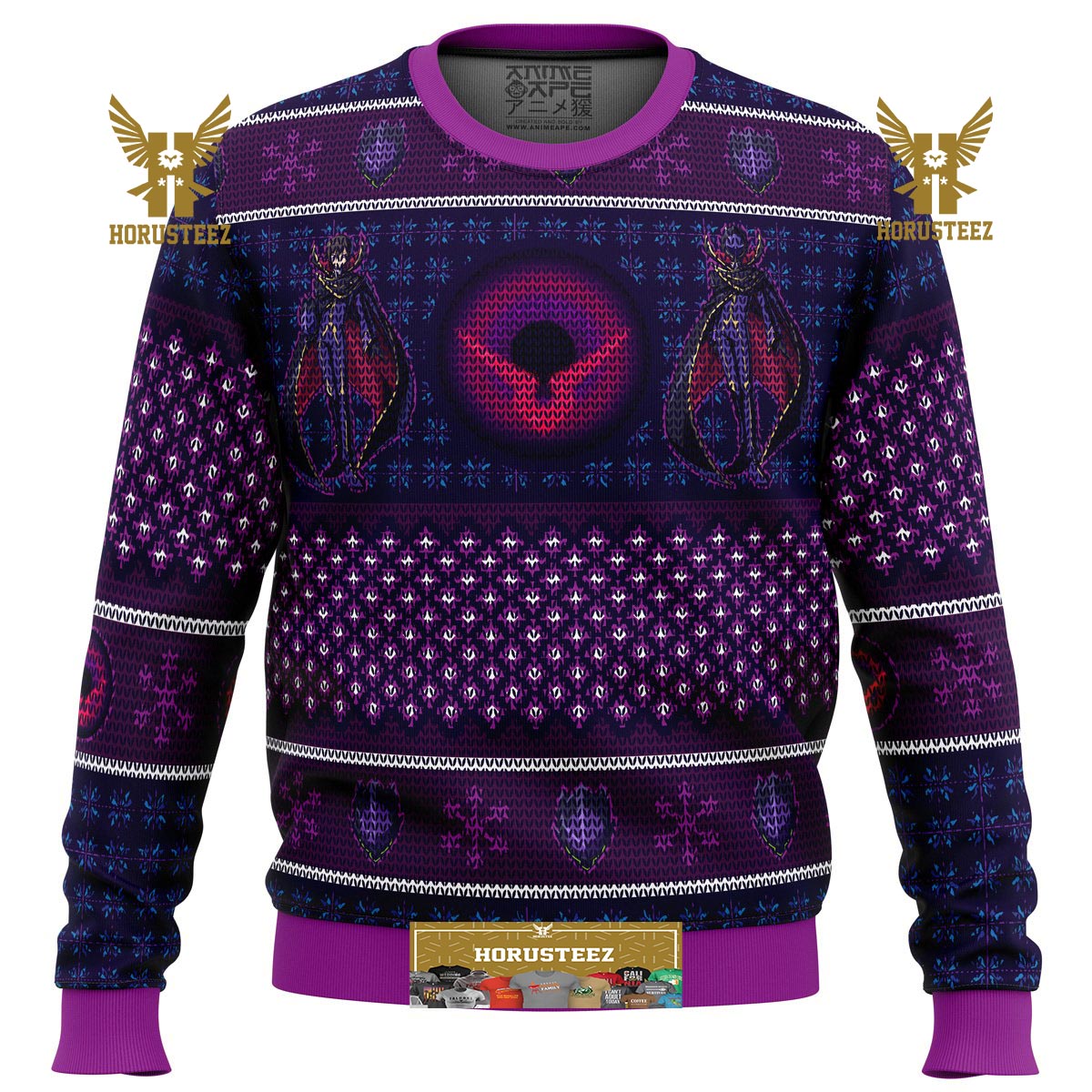 Zero Lelouch Code Geass Gifts For Family Christmas Holiday Ugly Sweater
