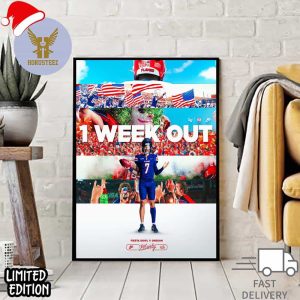 1 Week Out To The Game Between Liberty Football And Oregon In Fiesta Bowl Home Decor Poster