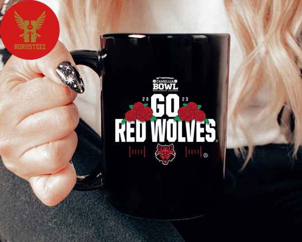 10th Anniversary Camellia Bowl 2023 Arkansas State Red Wolves At Cramton Bowl Stadium Drink Coffee Mug