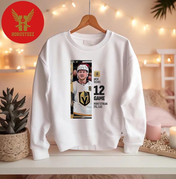 12 Streak Points Game Of Jack Eichel With 7 Goals – 11 Assists Unisex T-Shirt