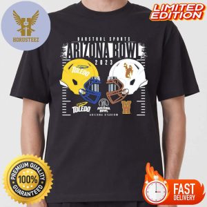 2023 Barstool Sports Arizona Bowl Toledo Rockets Vs Wyoming Cowboys Duel Helmets Shirt