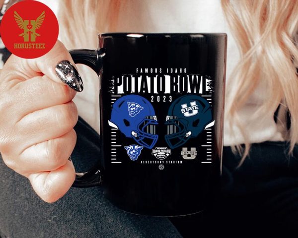 2023 Famous Idaho Potato Bowl Utah State Aggies Versus Georgia State Panthers At Albersons Stadium Drink Coffee Mug
