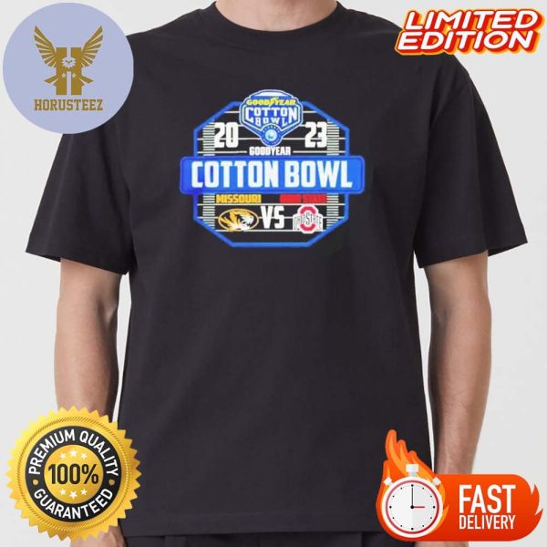 2023 Goodyear Cotton Bowl Missouri Vs Ohio State College Football Bowl Shirt